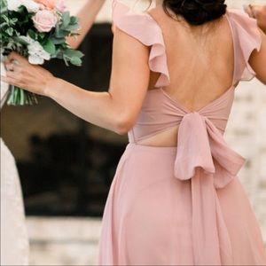 AZAZIE Everett trusty dust pink bridesmaid dress size 4.